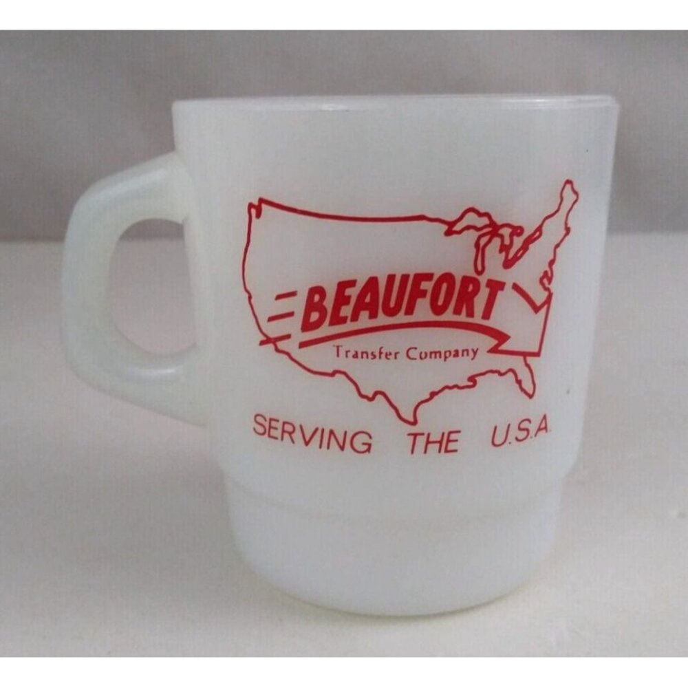 Vtg Termocrisa Beaufort Transfer Company Serving The USA Milk White Coffee Cup